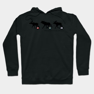 Moose in traffic Hoodie